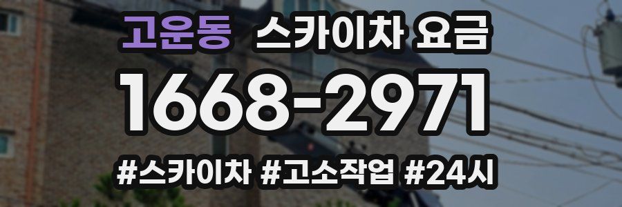 고운동 스카이차 요금