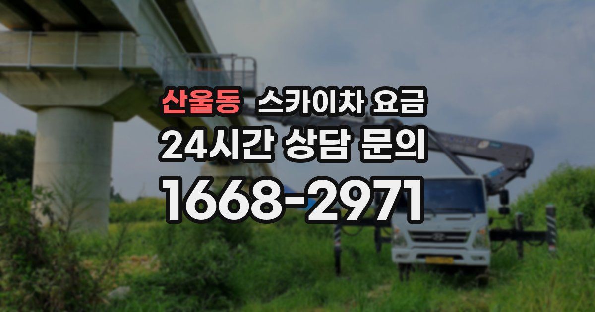 산울동 스카이차 요금