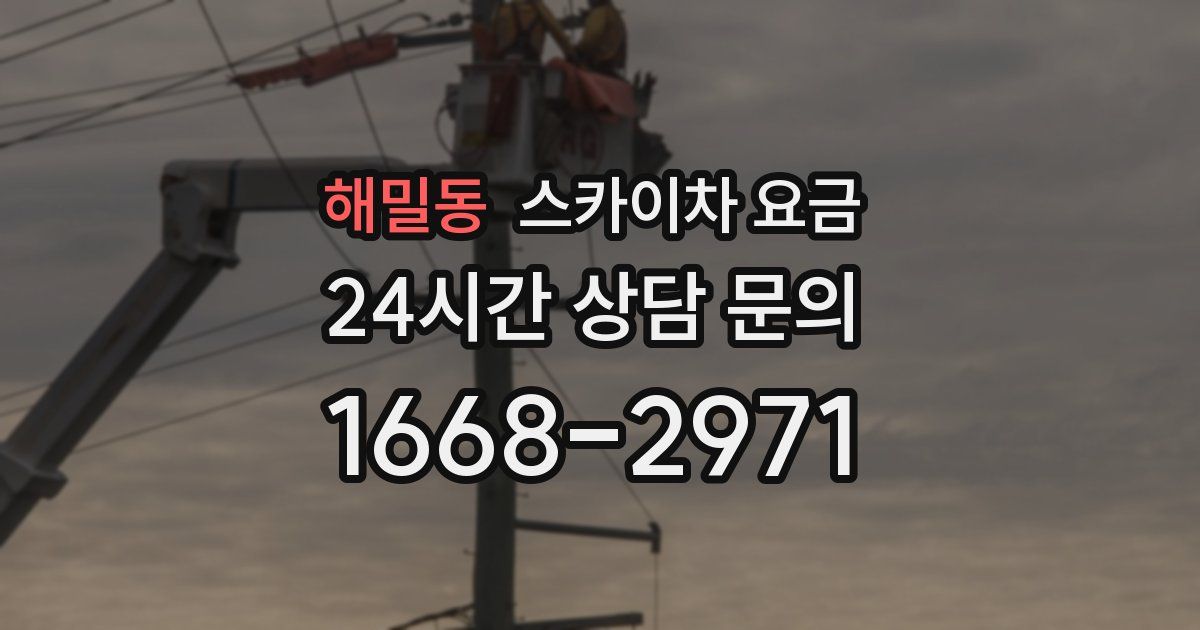 해밀동 스카이차 요금