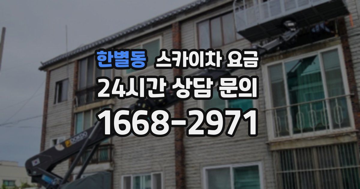 한별동 스카이차 요금