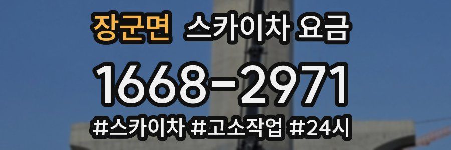장군면 스카이차 요금