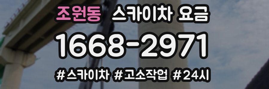 조원동 스카이차 요금