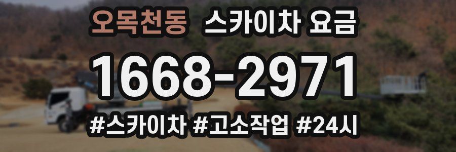 오목천동 스카이차 요금