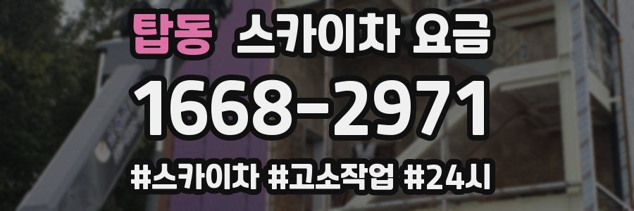 탑동 스카이차 요금