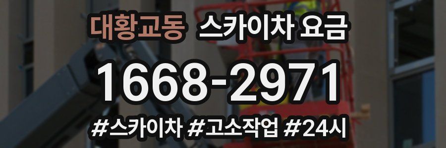 대황교동 스카이차 요금