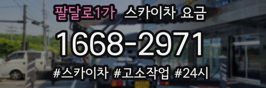 팔달로1가 스카이차 요금