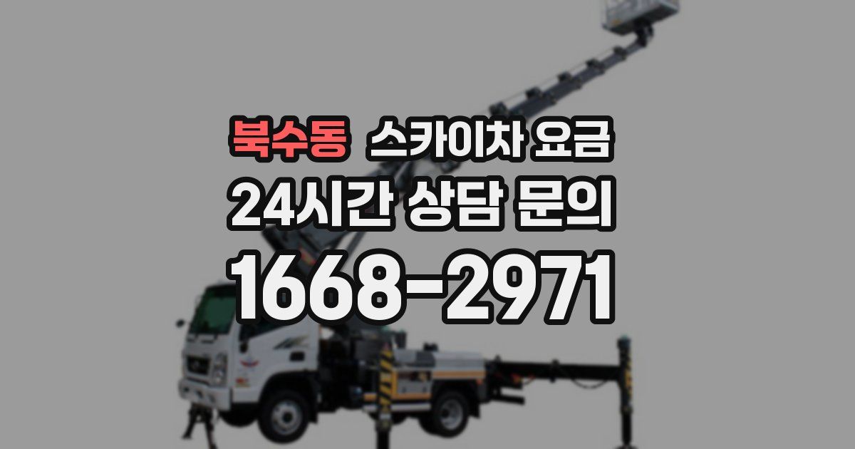 북수동 스카이차 요금