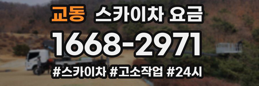 교동 스카이차 요금