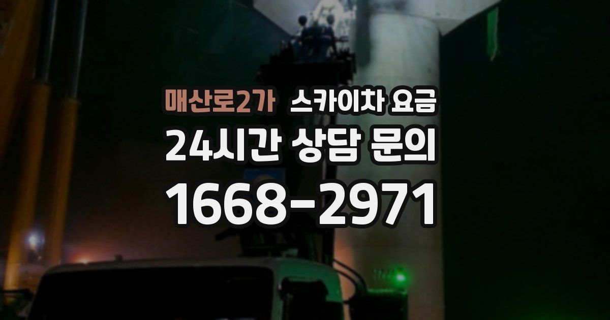 매산로2가 스카이차 요금