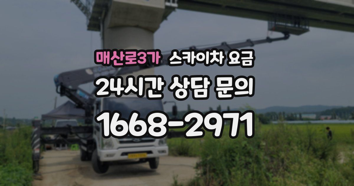 매산로3가 스카이차 요금