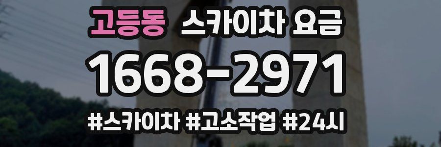 고등동 스카이차 요금