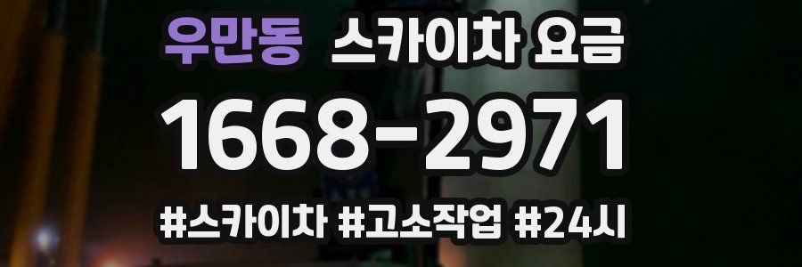 우만동 스카이차 요금