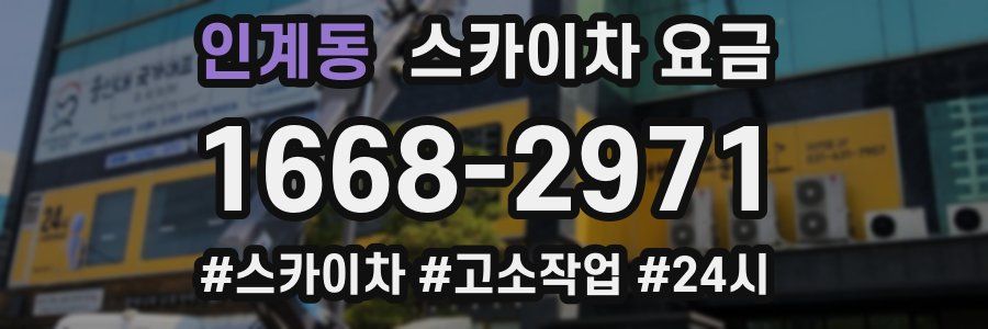 인계동 스카이차 요금
