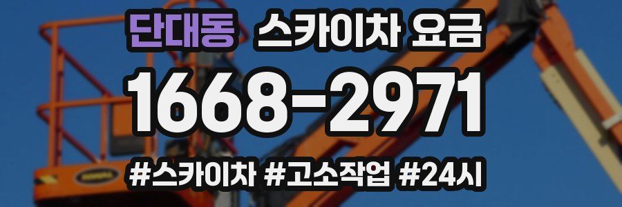 단대동 스카이차 요금