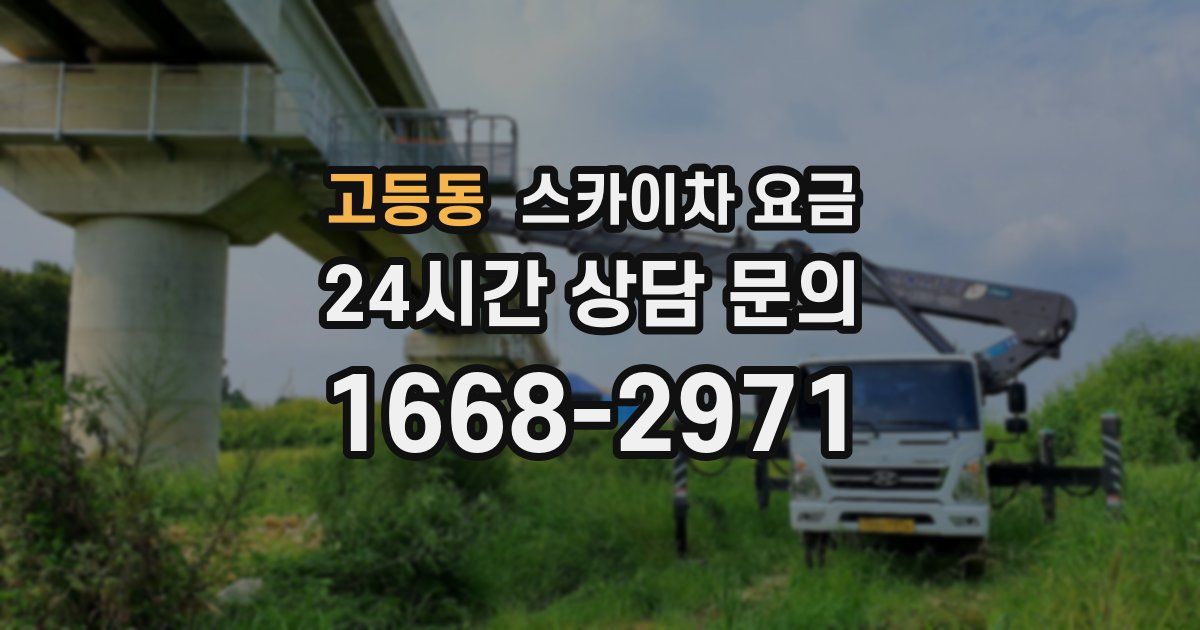 고등동 스카이차 요금