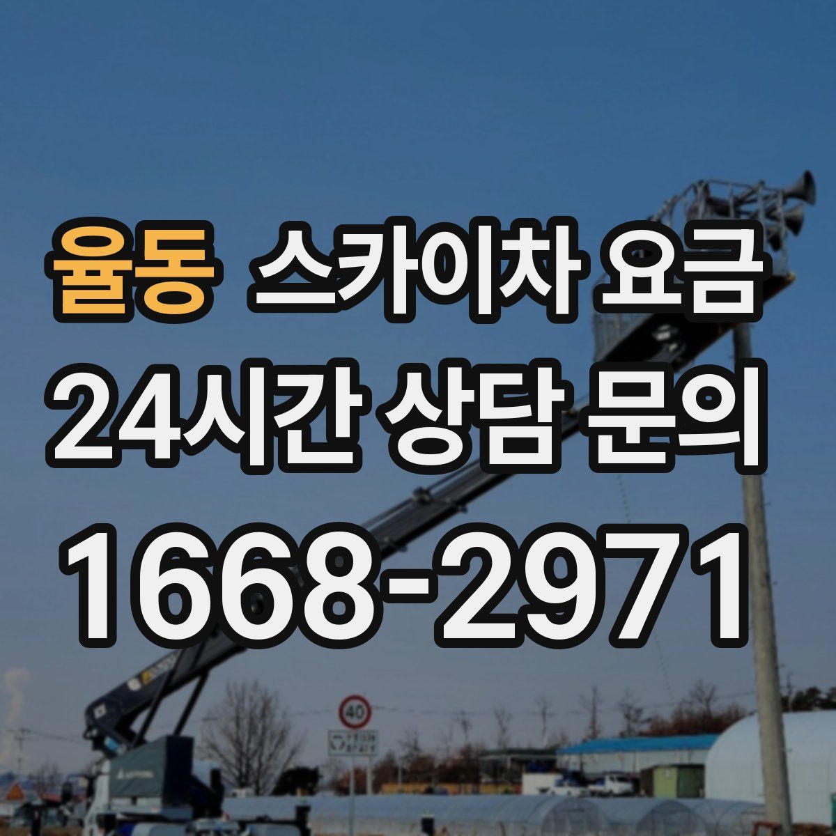 율동 스카이차 요금