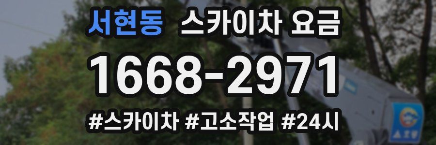 서현동 스카이차 요금