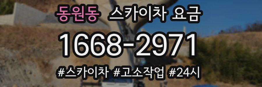 동원동 스카이차 요금