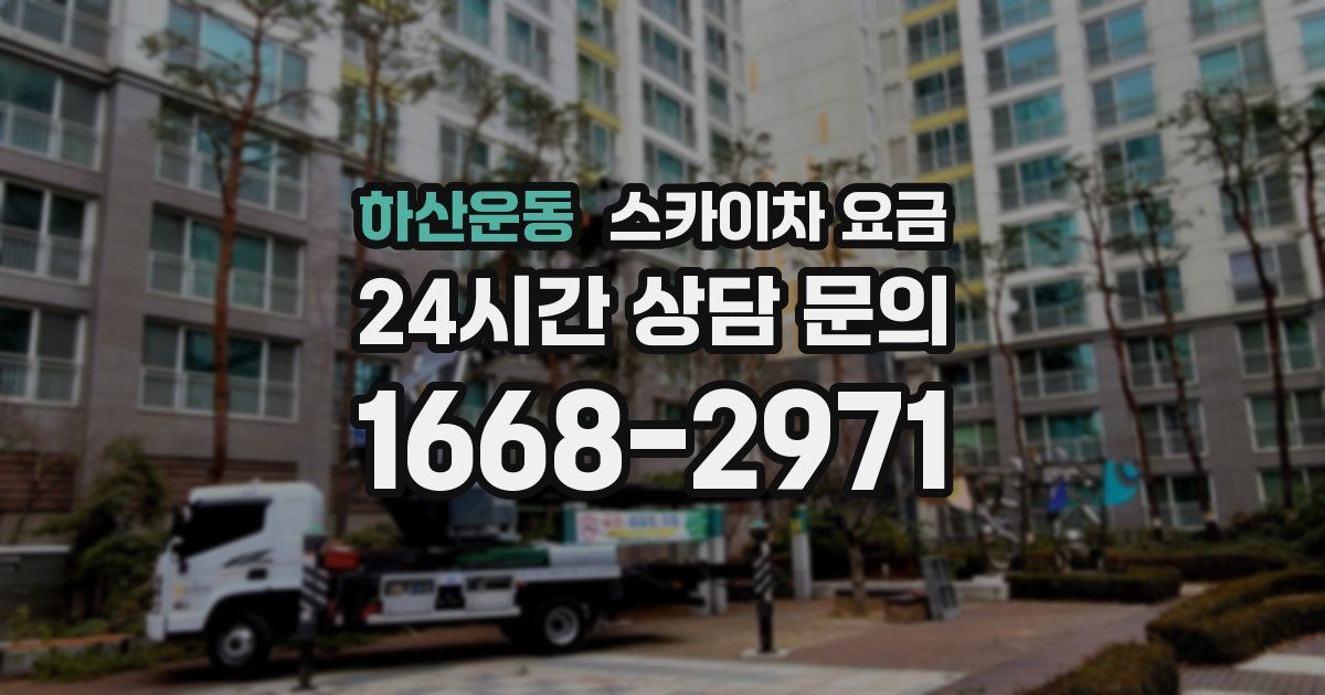 하산운동 스카이차 요금