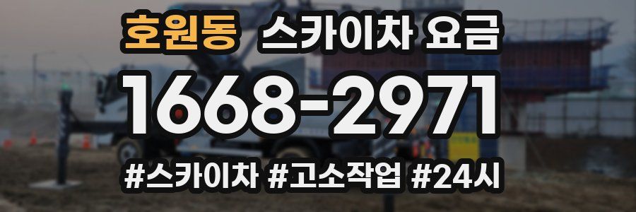호원동 스카이차 요금