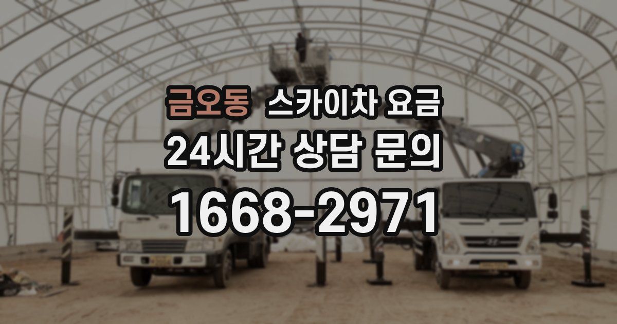 금오동 스카이차 요금