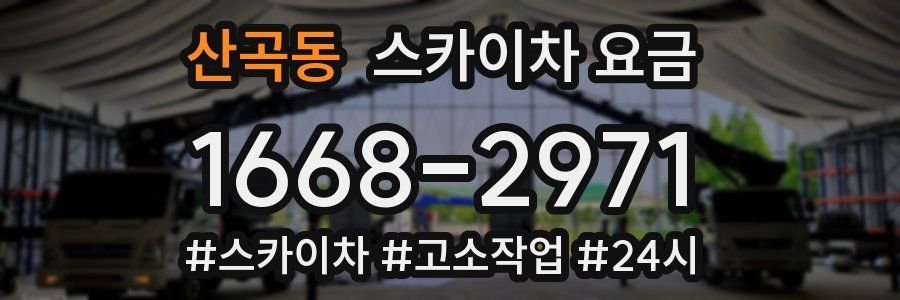 산곡동 스카이차 요금
