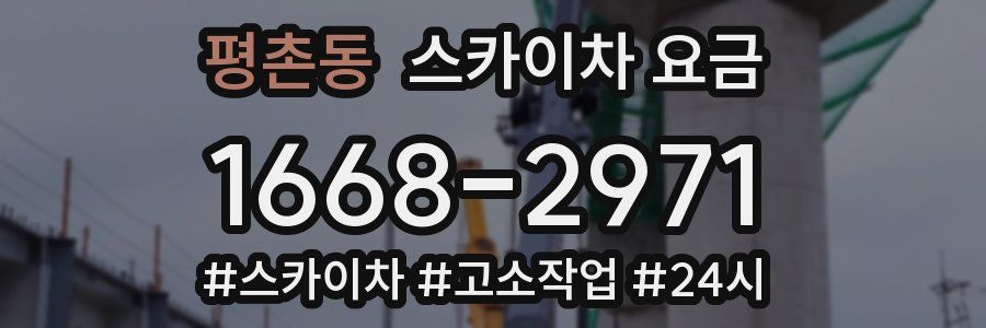 평촌동 스카이차 요금