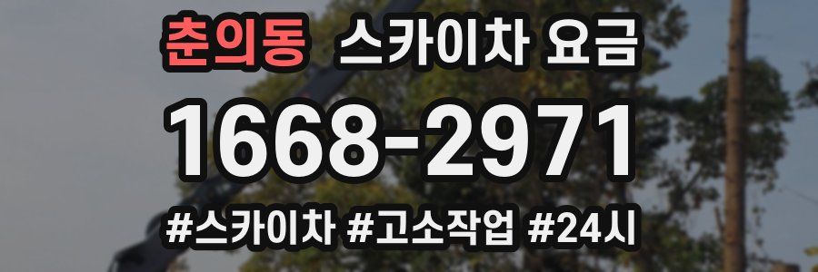 춘의동 스카이차 요금