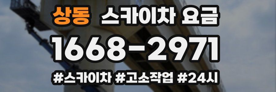 상동 스카이차 요금