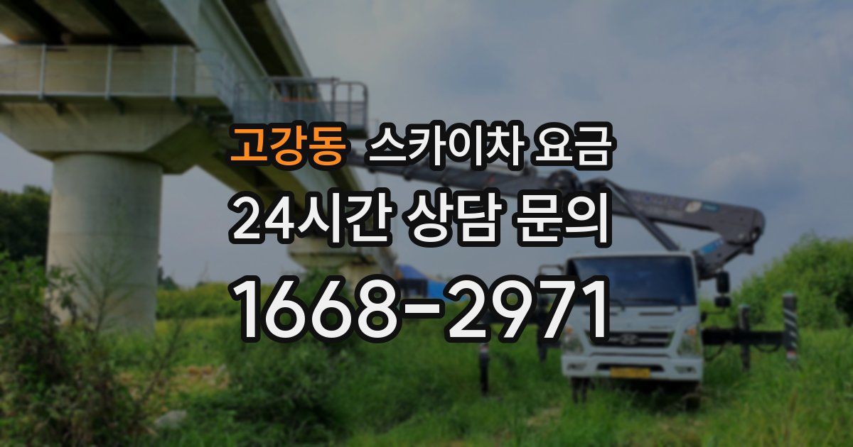 고강동 스카이차 요금