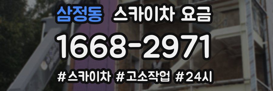 삼정동 스카이차 요금