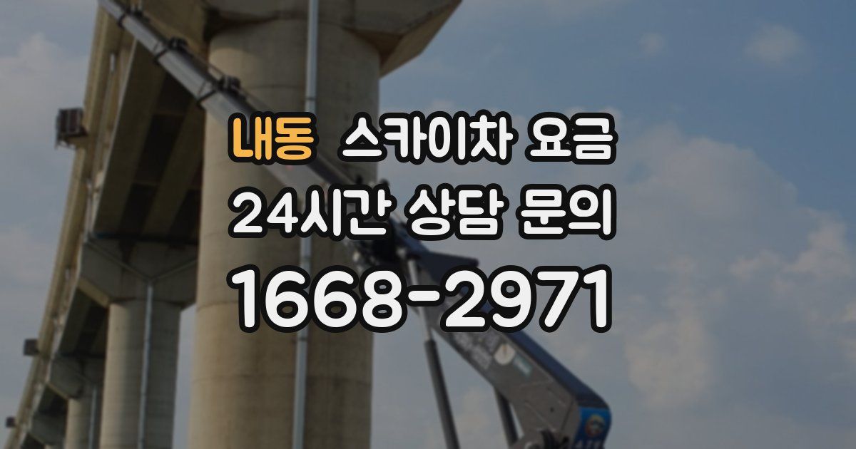 내동 스카이차 요금
