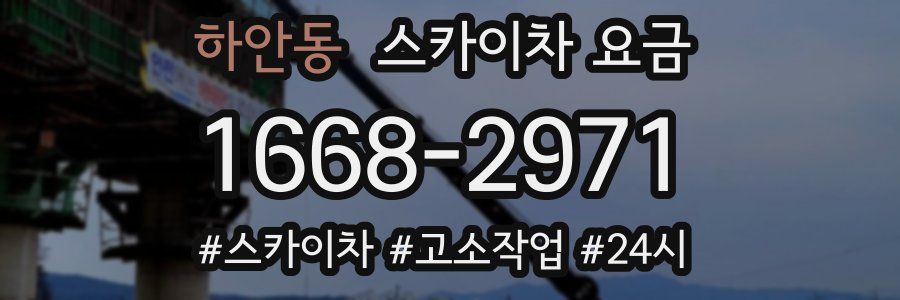 하안동 스카이차 요금