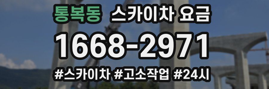 통복동 스카이차 요금