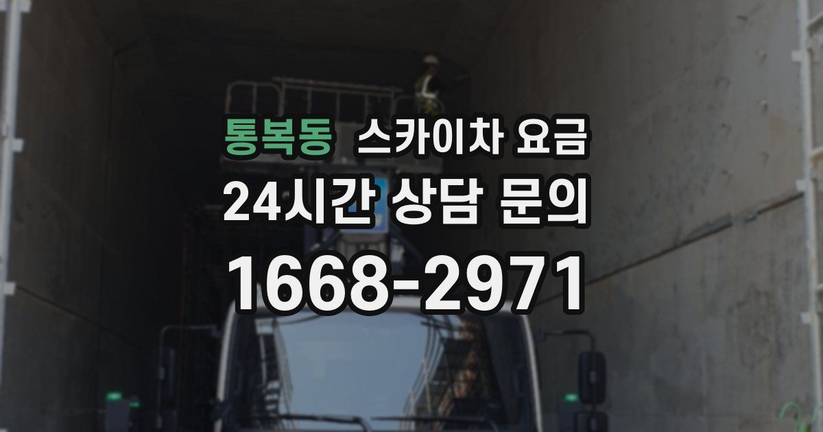 통복동 스카이차 요금