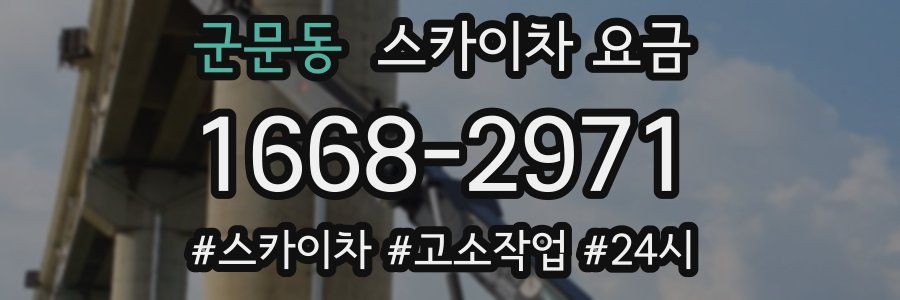 군문동 스카이차 요금