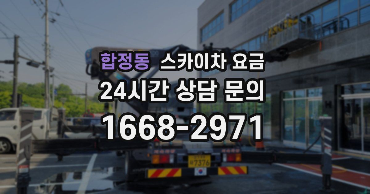 합정동 스카이차 요금