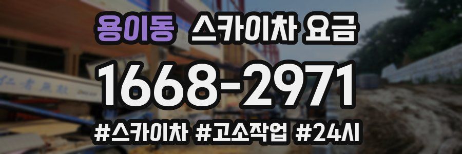용이동 스카이차 요금