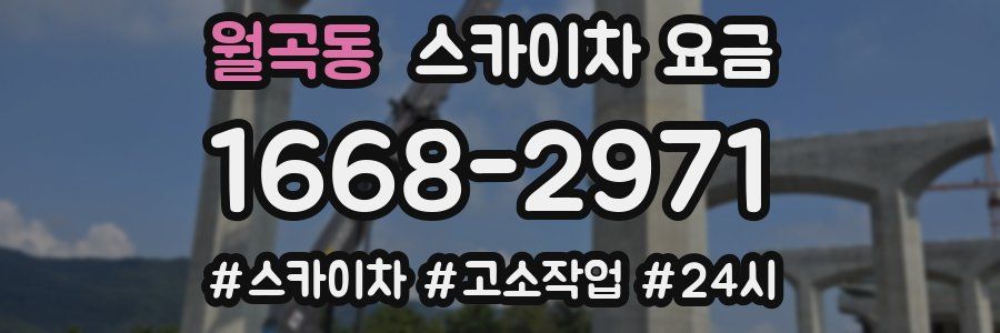 월곡동 스카이차 요금