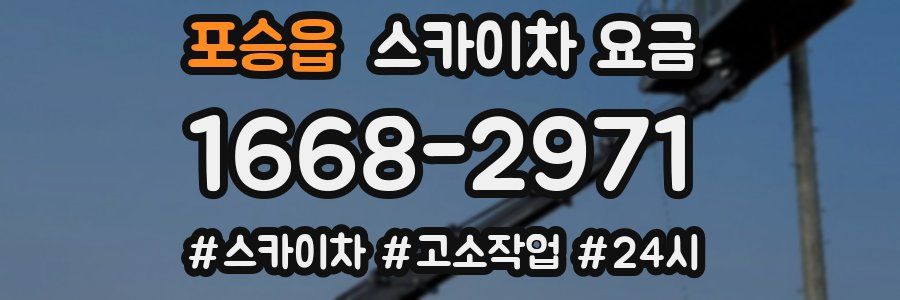 포승읍 스카이차 요금