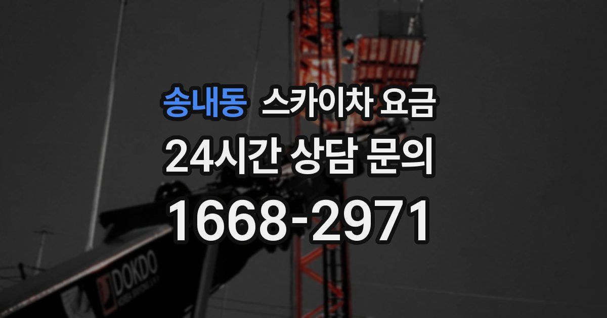 송내동 스카이차 요금