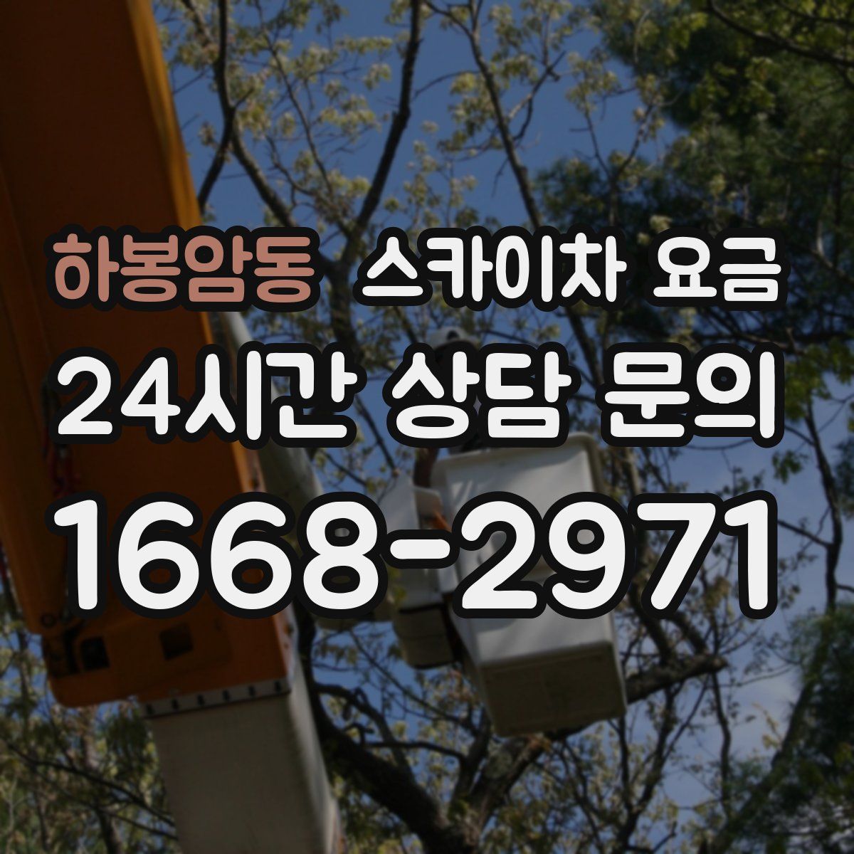 하봉암동 스카이차 요금