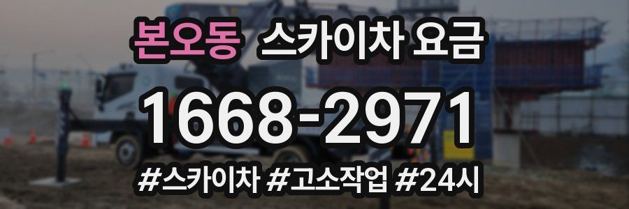 본오동 스카이차 요금