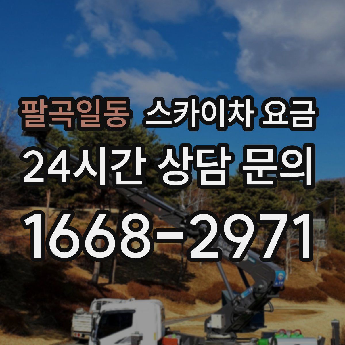 팔곡일동 스카이차 요금