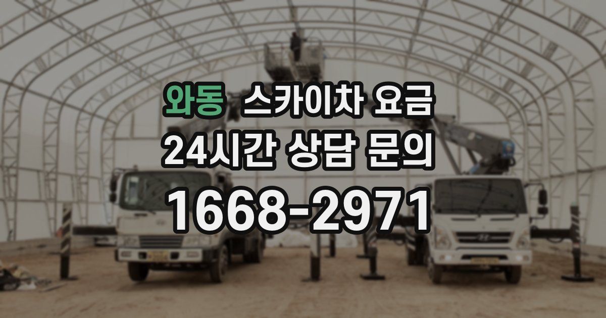 와동 스카이차 요금
