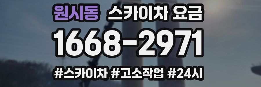 원시동 스카이차 요금