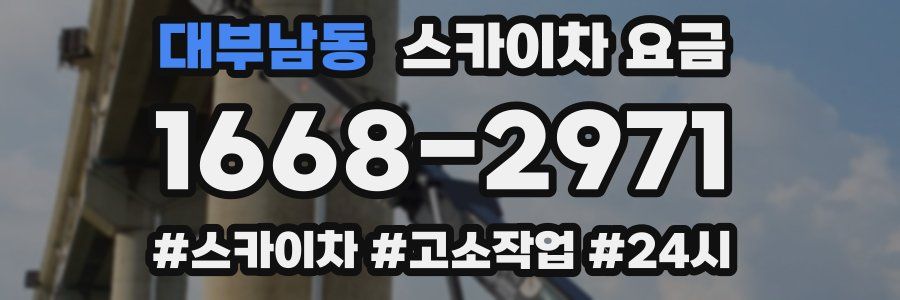대부남동 스카이차 요금