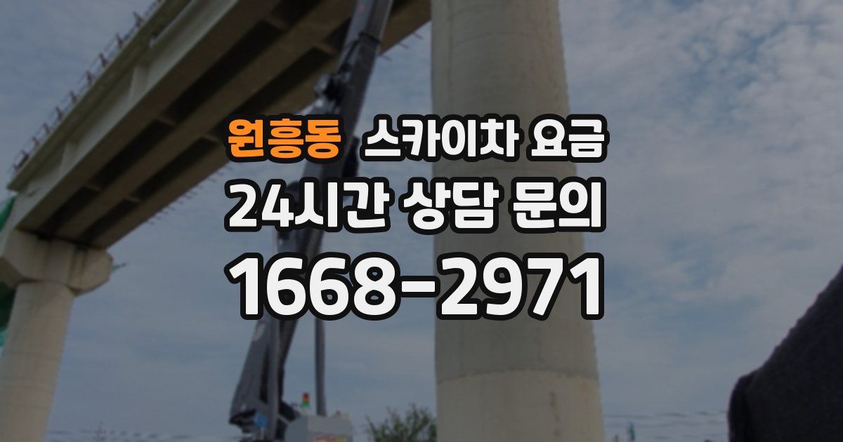 원흥동 스카이차 요금