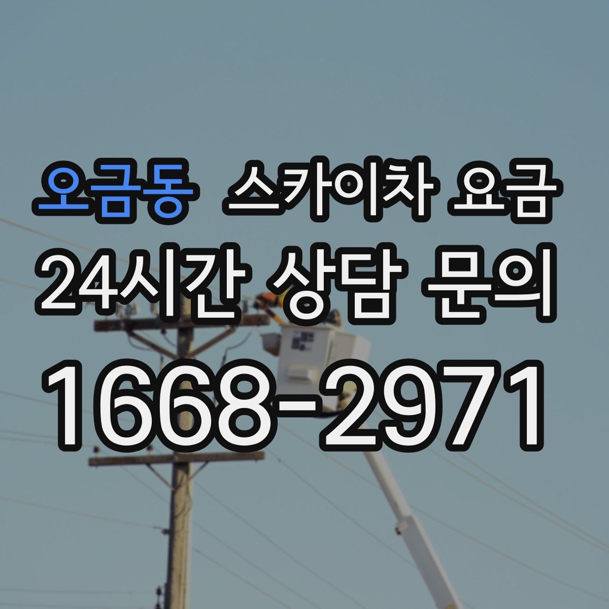 오금동 스카이차 요금