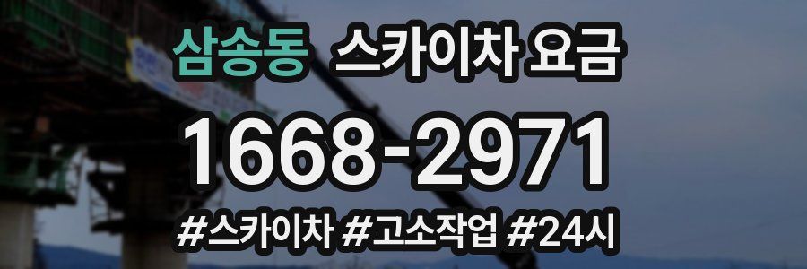 삼송동 스카이차 요금